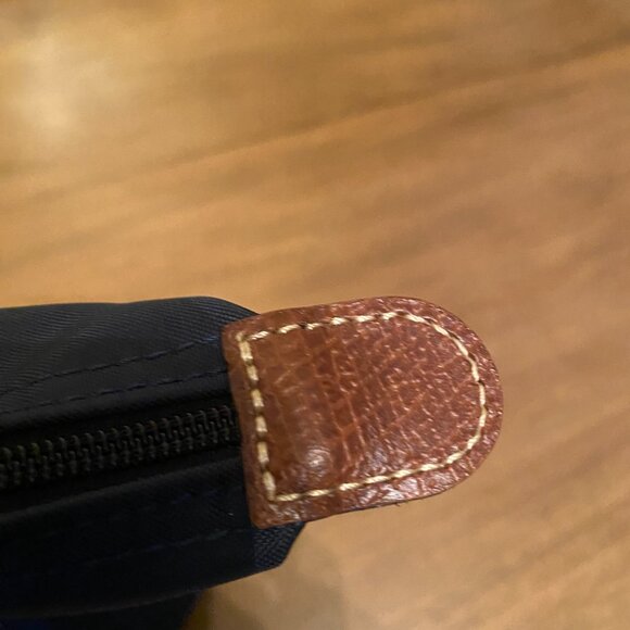 Longchamp Le Pliage Foldable Tote Bag in Navy Blue. - Picture 7 of 15